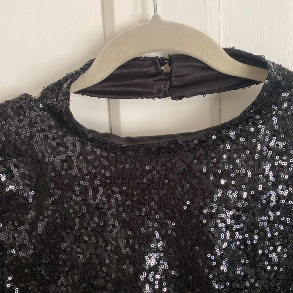 Black Sequin Top - image 3